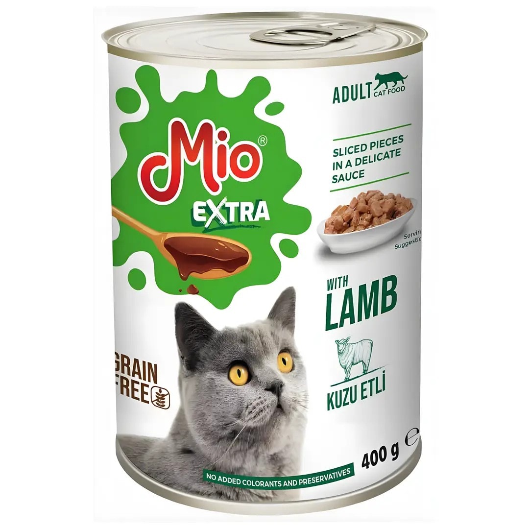 Mio Kedi Konservesi Extra Kuzu Etli 400 Gr